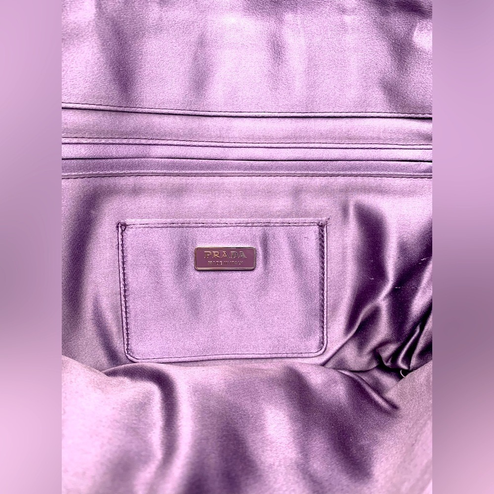 Prada Raso Stripes Clutch - Picture 3 of 6